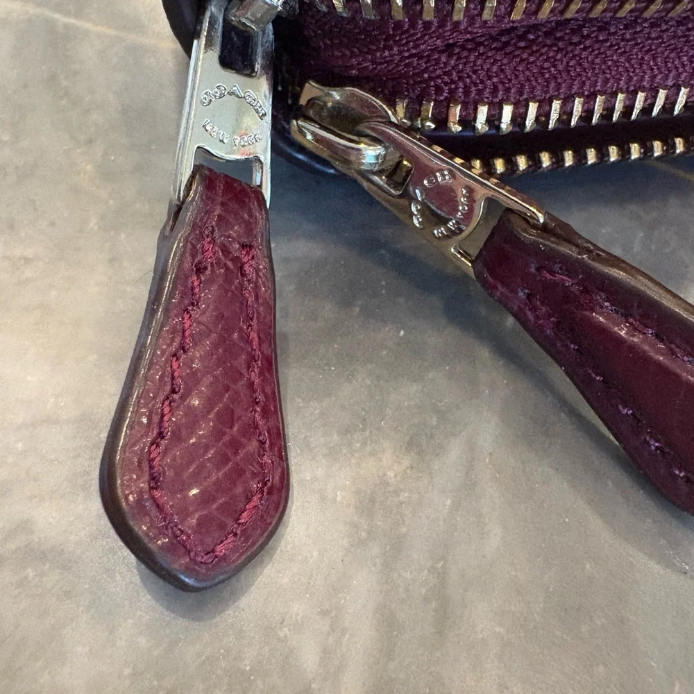 LARGE New Coach Tan and Brown Signature Zip Wallet - Picture 12 of 12